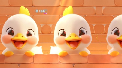 4K高清超级可爱3D开心鸭