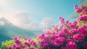 唯美的三角梅