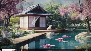 治愈园林风景-桌面主题
