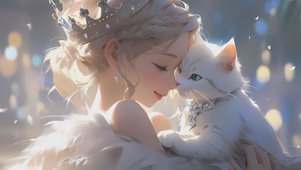 4K猫咪和可爱公主（禁转）