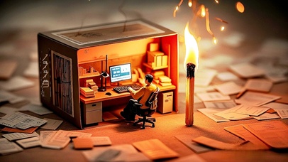 火柴房里的打工人