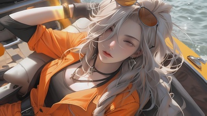 4K，动态，清纯文艺美女