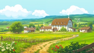 清新 田园小屋