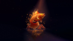 锦鲤 4K 好运锦鲤 红锦鲤