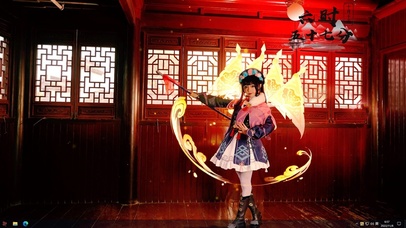 原神云堇cos室内