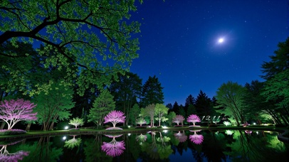 树影里的仲夏夜