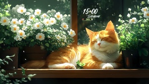 治愈窗边小猫