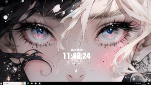 黑白少女