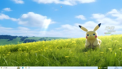 草地可爱皮卡丘