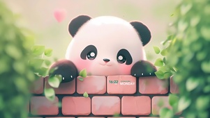 可爱小熊猫