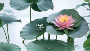 4k水韵荷花