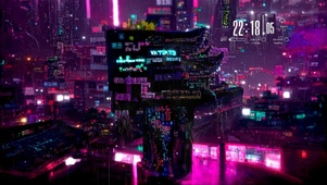 赛博朋克夜雨之都