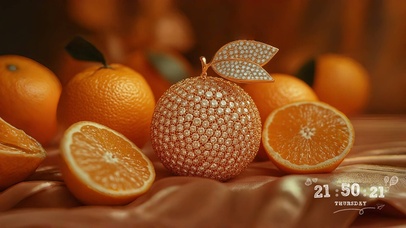 桔子治愈系壁纸