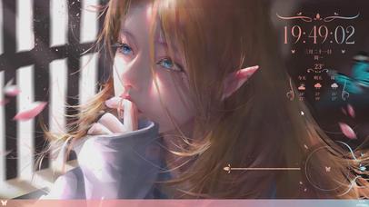 沐浴阳光-新（含时钟、多日天气、音乐频谱）