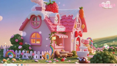 可爱甜美的粉红小屋