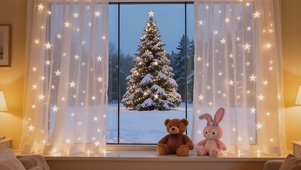 治愈冬日氛围感星窗