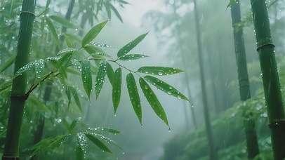 雨中竹林3(风景动态壁纸) - 动态壁纸下载 - 元气壁纸