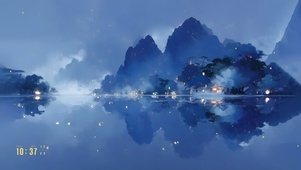 江渚之上孔明灯！