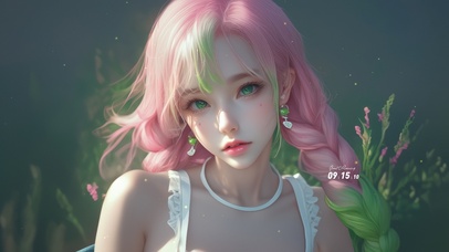 粉色系清纯少女