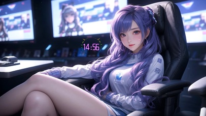 4k电竞长腿女孩