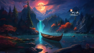古风夜晚