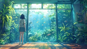 窗外的水底世界