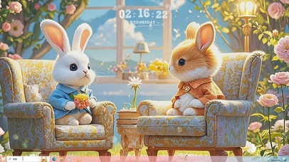 小兔来陪你谈心哇