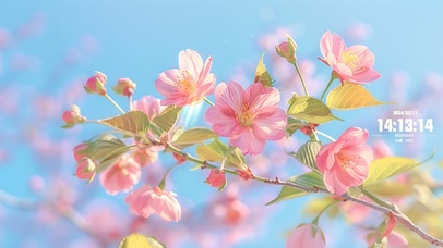 清新护眼春暖花开