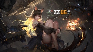 赛博朋克机器兽耳女孩