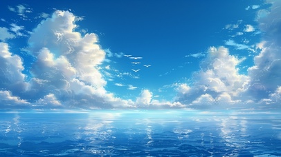 4K 海上风景 大海