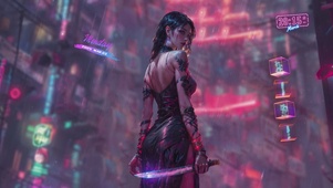 赛博雨夜