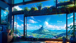 唯美绿植房间