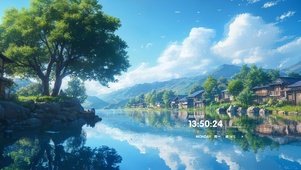 户外治愈湖泊