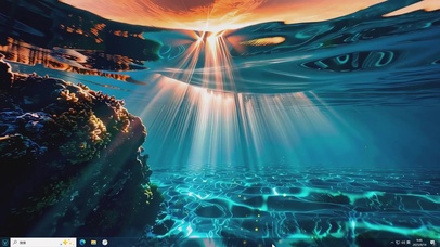 光洒幽渊-桌面主题