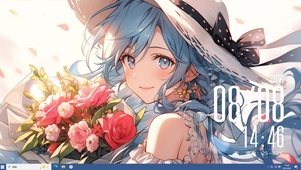 捧花少女