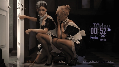 黑丝女仆(随时间变化)