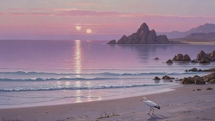 黄昏海滩