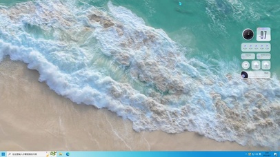 波涛汹涌海浪拍击沙滩主题