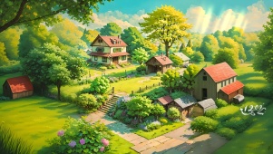 唯美森林小屋