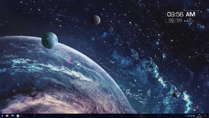 极宇宙主题（含时钟、鼠标）