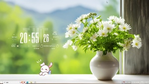 治愈窗台花朵