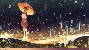 雨中的女孩
