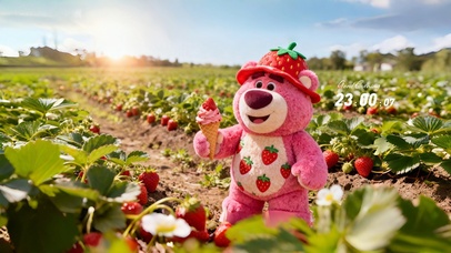 草莓冰激凌-草莓熊