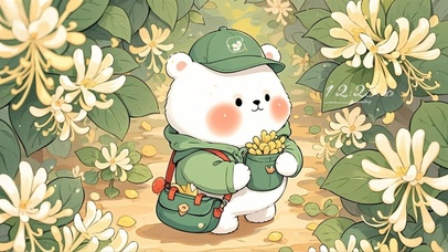 可爱小白熊