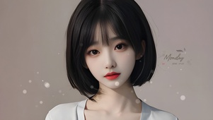 4k短发女孩