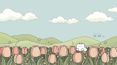 清新护眼 郁金香园