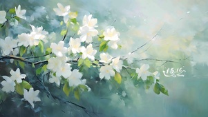 白色落花（花语）