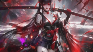热血舞剑女孩