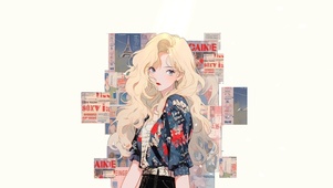 复古画报少女