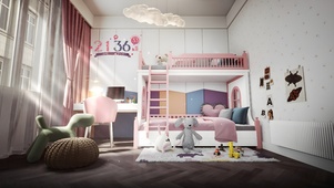 唯美清新治愈儿童房